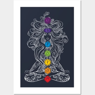 Divine Feminine Chakra Goddess Posters and Art